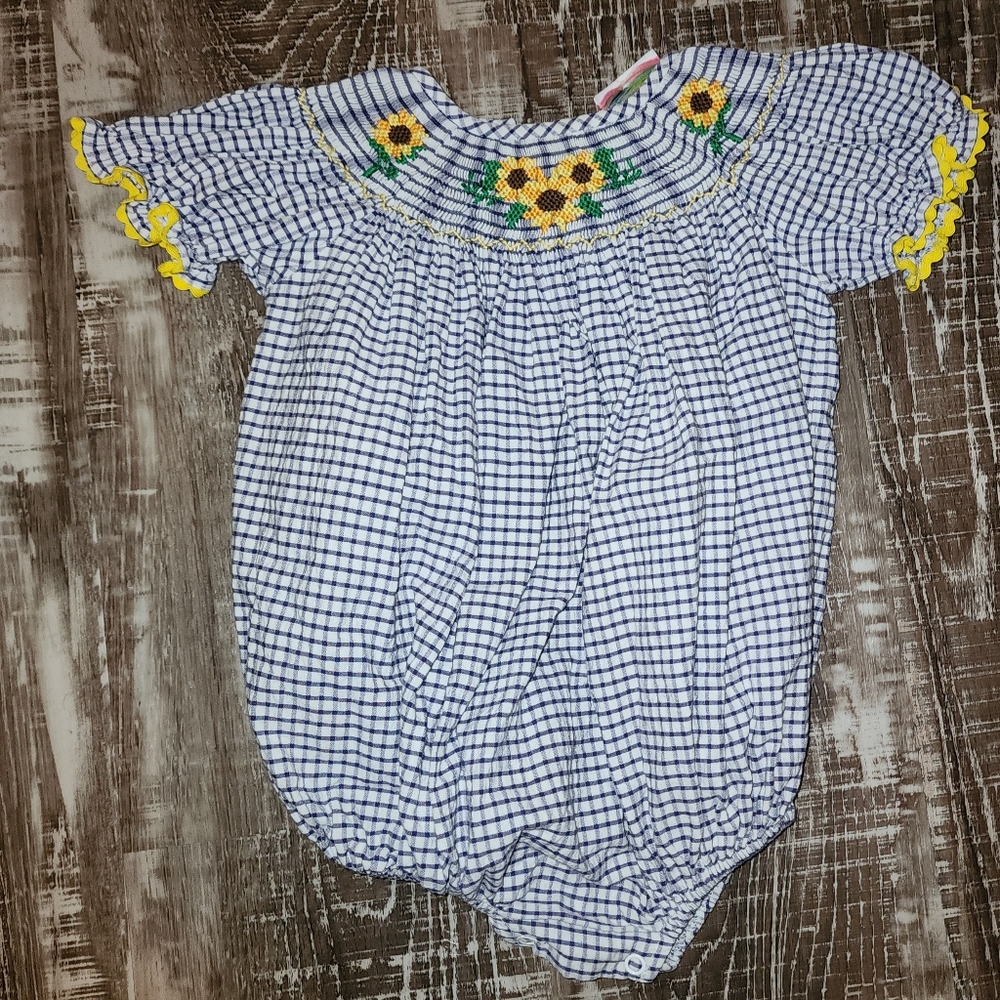 Sugar Plum Smocks Onsie